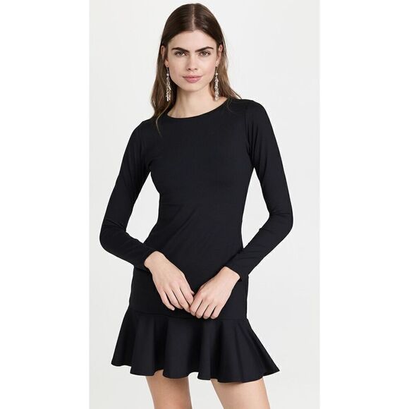 Susana Monaco Crew Ruffle Bottom Dress NEW - Picture 1 of 8